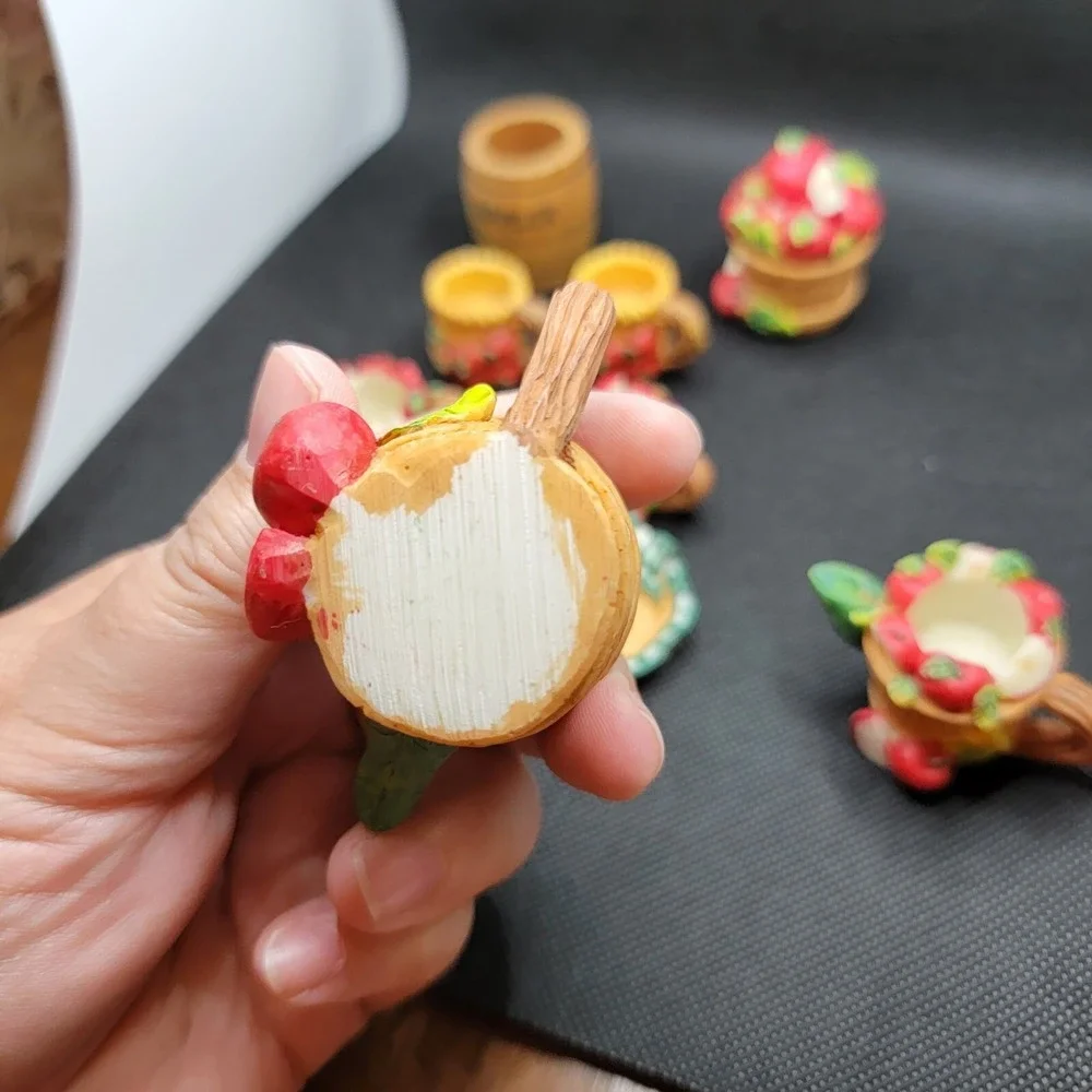Miniature Apple Resin Tea Set
